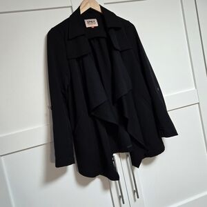 HOLD ---- ONLY Drape Front Coat (XS)